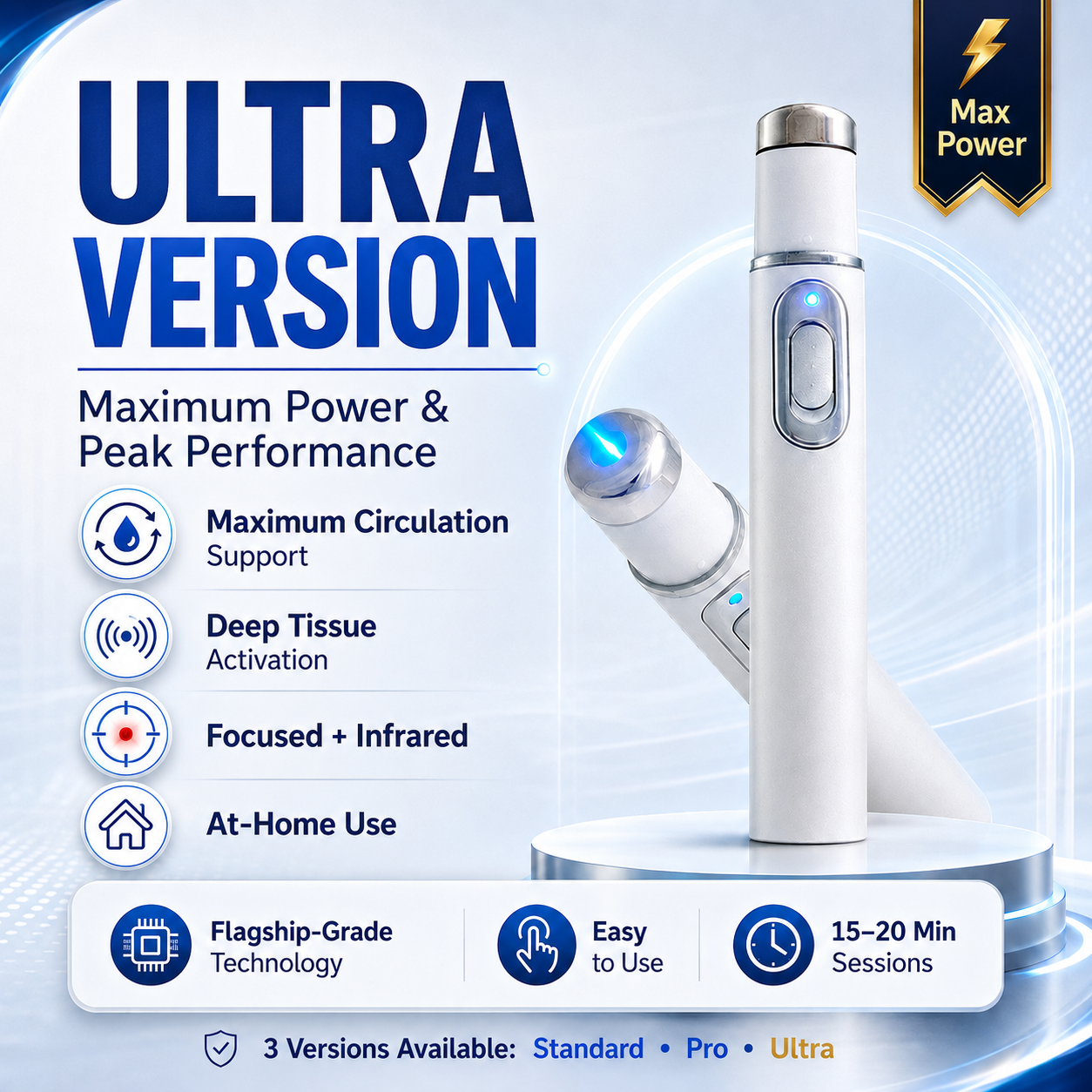 Mresio® Ultrasonic Shock Wave Therapy Massager——Restore Circulation. Relieve Deep Pain. Rebuild Male Confidence.