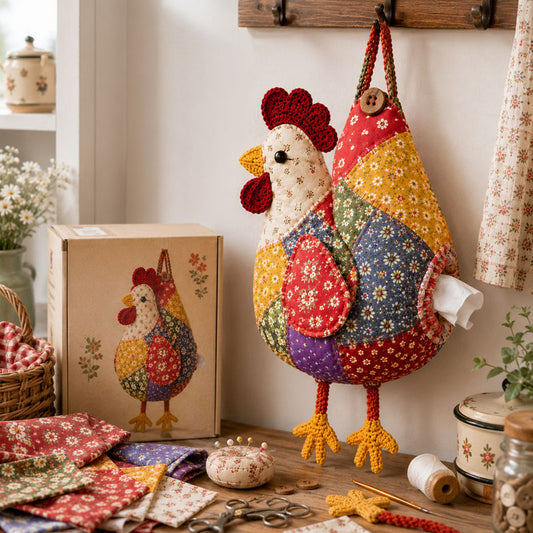 🐔DIY Patchwork Chicken & Duck Tissue Holders