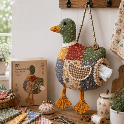 🐔DIY Patchwork Chicken & Duck Tissue Holders