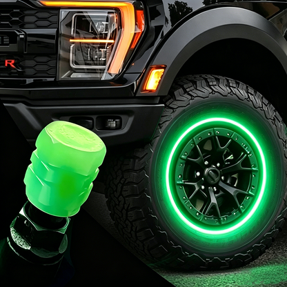 🔥💡Cool Glowing Tire Valve Caps – Instantly Upgrade Your Wheels