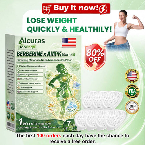 🔥Alcuras® Moringa 8-Benefit Slimming & Metabolic Nano Microneedle changes in 7 days)  For obesity, Loose Skin,diabetes, sleep apnea, joint issues, and more