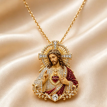 ❤️Father‘s Day 50% OFF - 🙏 Sacred Heart of Jesus Brooch