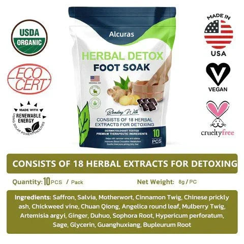Alcuras™ PRO Herbal Detox Foot Soak Beads