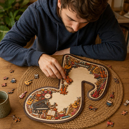 🔥Last Day 50% OFF - 🎶Musical Note Instrument Jigsaw Puzzle Ornament(✨Buy 2 Free Shipping)