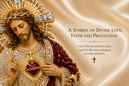❤️Father‘s Day 50% OFF - 🙏 Sacred Heart of Jesus Brooch