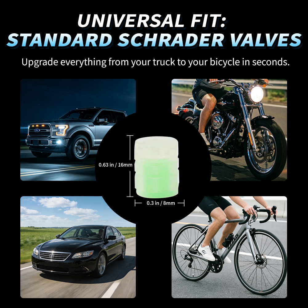🔥💡Cool Glowing Tire Valve Caps – Instantly Upgrade Your Wheels