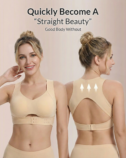 🔥Front Closure Cross-Back Wireless Posture Bra