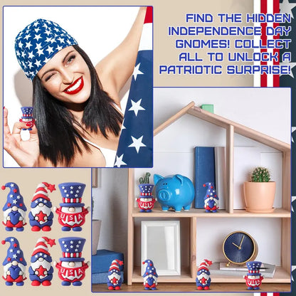 🎁 Patriotic Gnomes Figures 4th of July Gift