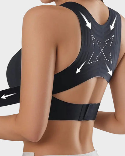 🔥Front Closure Cross-Back Wireless Posture Bra