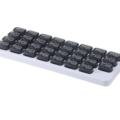 💪31-Day Detachable Monthly Pill Organizer