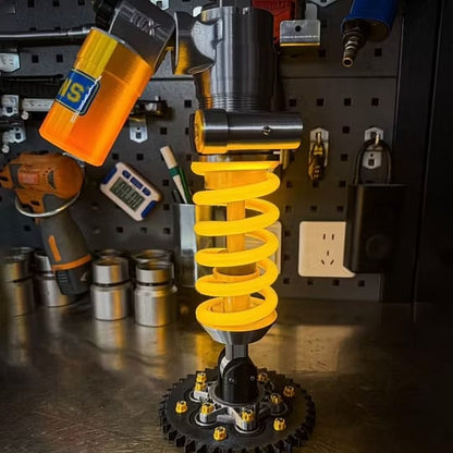 Ohlins-Inspired Suspension Shock Absorber Desk Lamp, Adjustable LED Light for Gamers & Car Enthusiasts