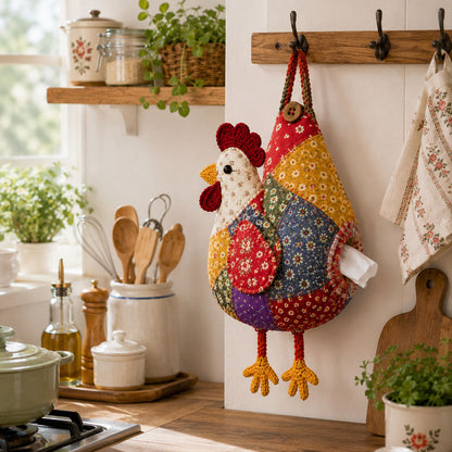🐔DIY Patchwork Chicken & Duck Tissue Holders