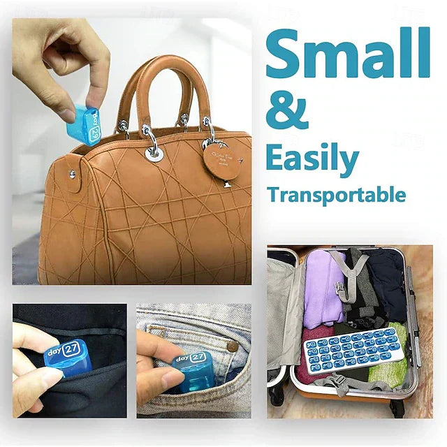💪31-Day Detachable Monthly Pill Organizer