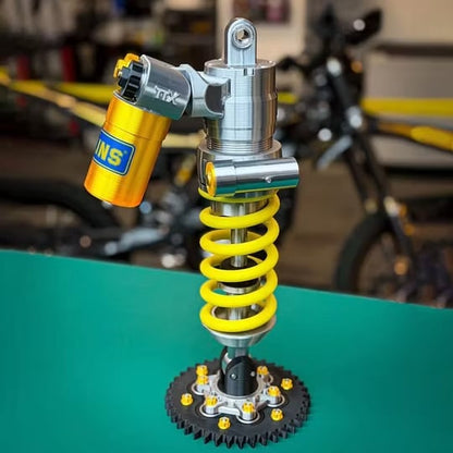 Ohlins-Inspired Suspension Shock Absorber Desk Lamp, Adjustable LED Light for Gamers & Car Enthusiasts