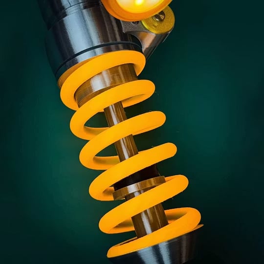 Ohlins-Inspired Suspension Shock Absorber Desk Lamp, Adjustable LED Light for Gamers & Car Enthusiasts