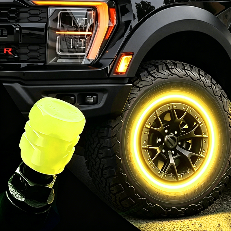 🔥💡Cool Glowing Tire Valve Caps – Instantly Upgrade Your Wheels