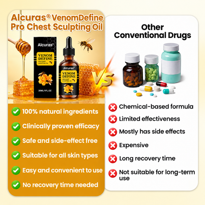 MEN’S CHEST-CONTOUR UPGRADE💪 Alcuras® VenomDefine Pro Chest Sculpting Oil 🐝 Daily Bee Venom Support for a Firmer-Looking, More Defined Chest