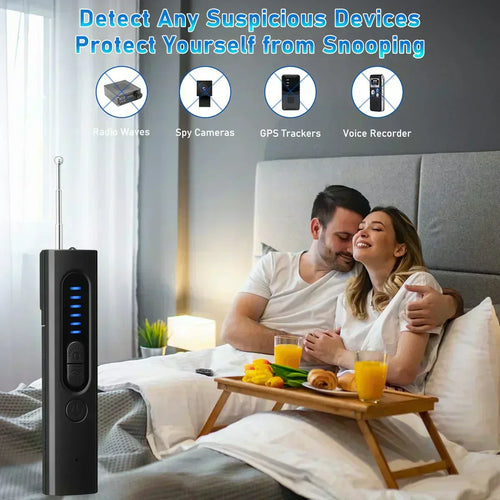 🥳2026 HOT SALE🥳💞50K+ SOLD!🚗🏨 50% OFF! Anti-Spy Detector – 5 detection modes, 6‑level sensitivity. Finds hidden cameras, listening devices & GPS trackers. Stay safe in hotels, cars, fitting rooms! 🌟💪