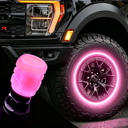 🔥💡Cool Glowing Tire Valve Caps – Instantly Upgrade Your Wheels