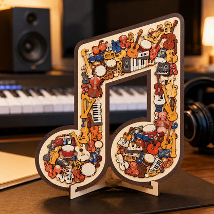 🔥Last Day 50% OFF - 🎶Musical Note Instrument Jigsaw Puzzle Ornament(✨Buy 2 Free Shipping)