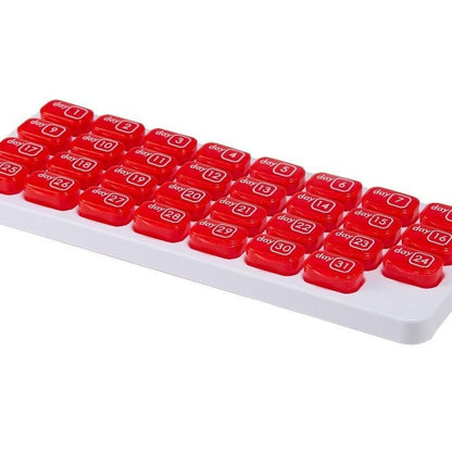 💪31-Day Detachable Monthly Pill Organizer