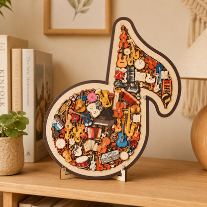 🔥Last Day 50% OFF - 🎶Musical Note Instrument Jigsaw Puzzle Ornament(✨Buy 2 Free Shipping)