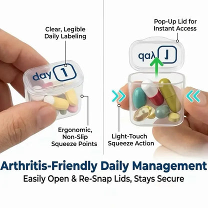 💪31-Day Detachable Monthly Pill Organizer