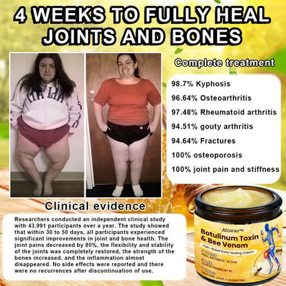🔥Alcuras™ Botulinum Toxin & Bee Venom Pain-Relief Bone Healing Cream🐝💎