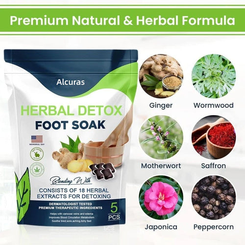 Alcuras™ PRO Herbal Detox Foot Soak Beads